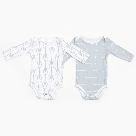 Long Sleeve Baby Bodysuits-2 Pack